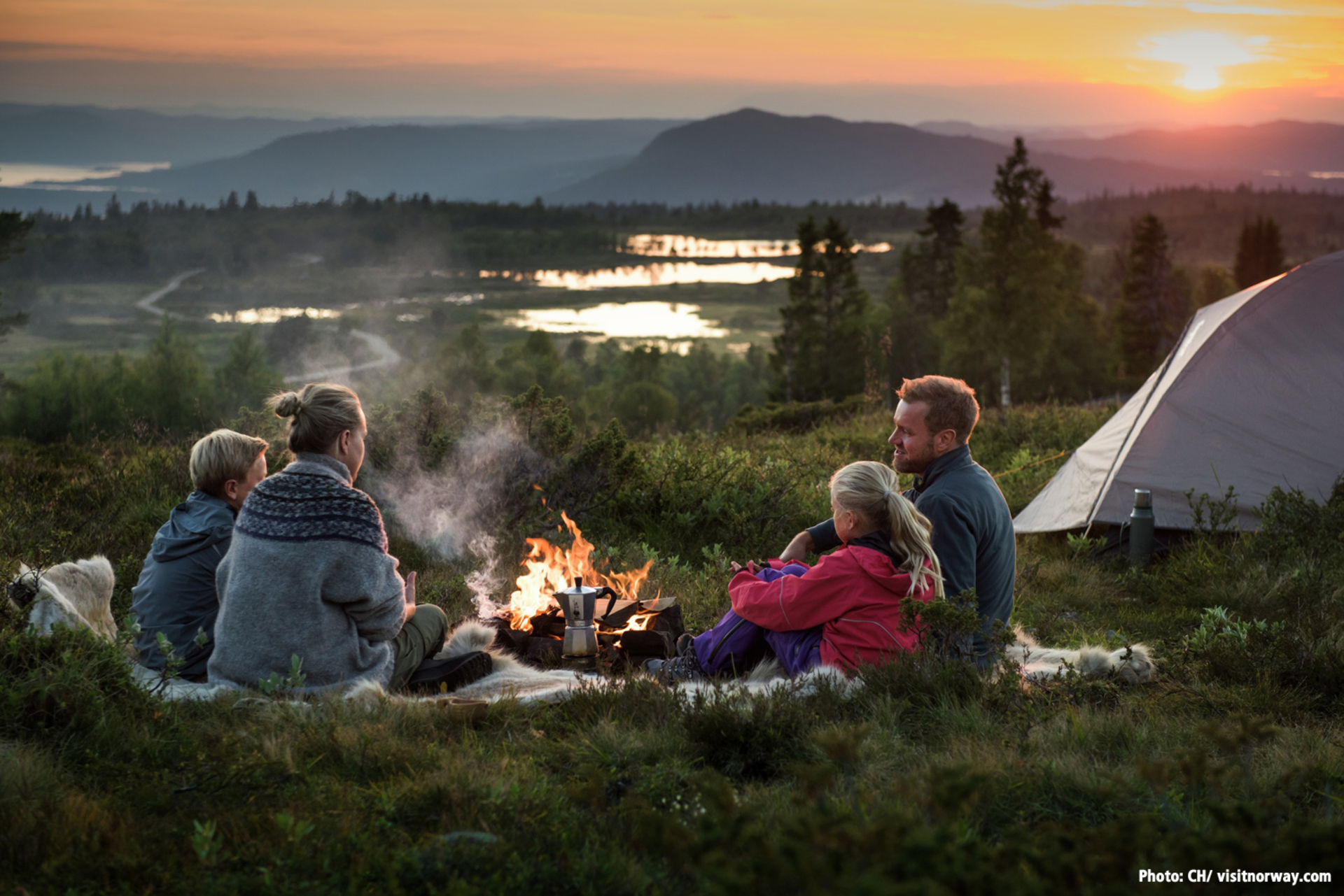 Summer activities in Norway example photo