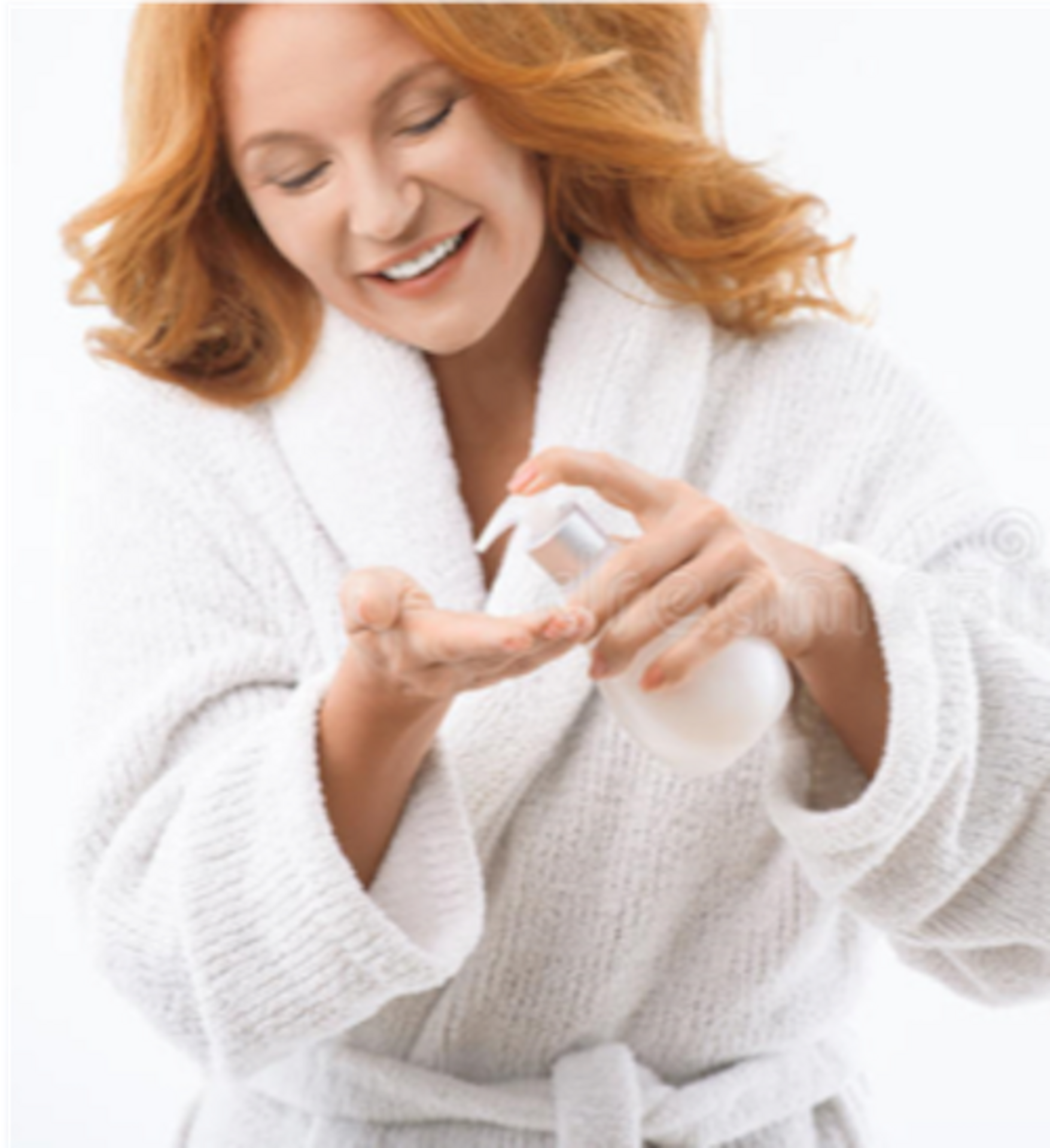 Applying your facial product example photo