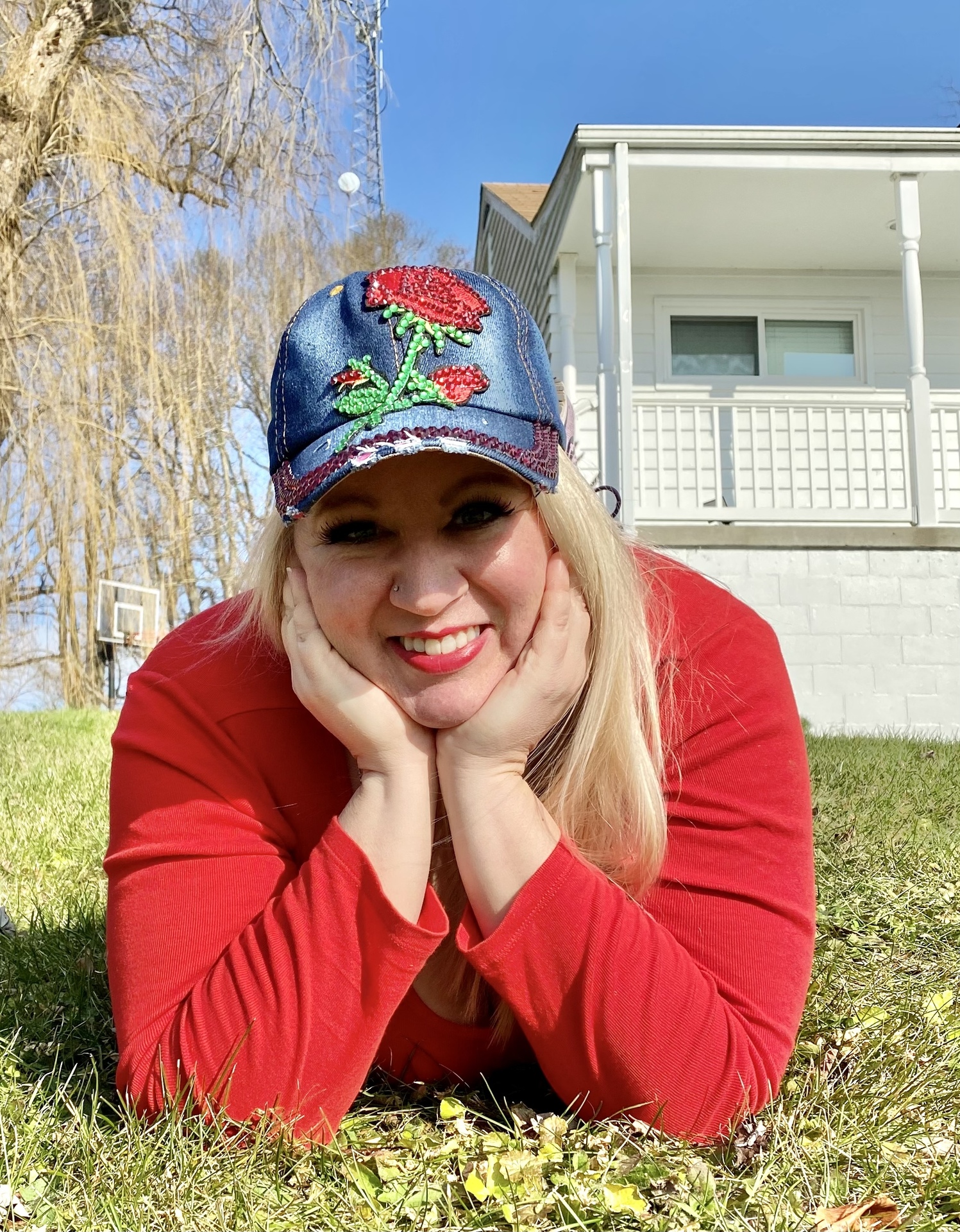 Popfizzy Women’s Bling Denim Baseball Caps example photo