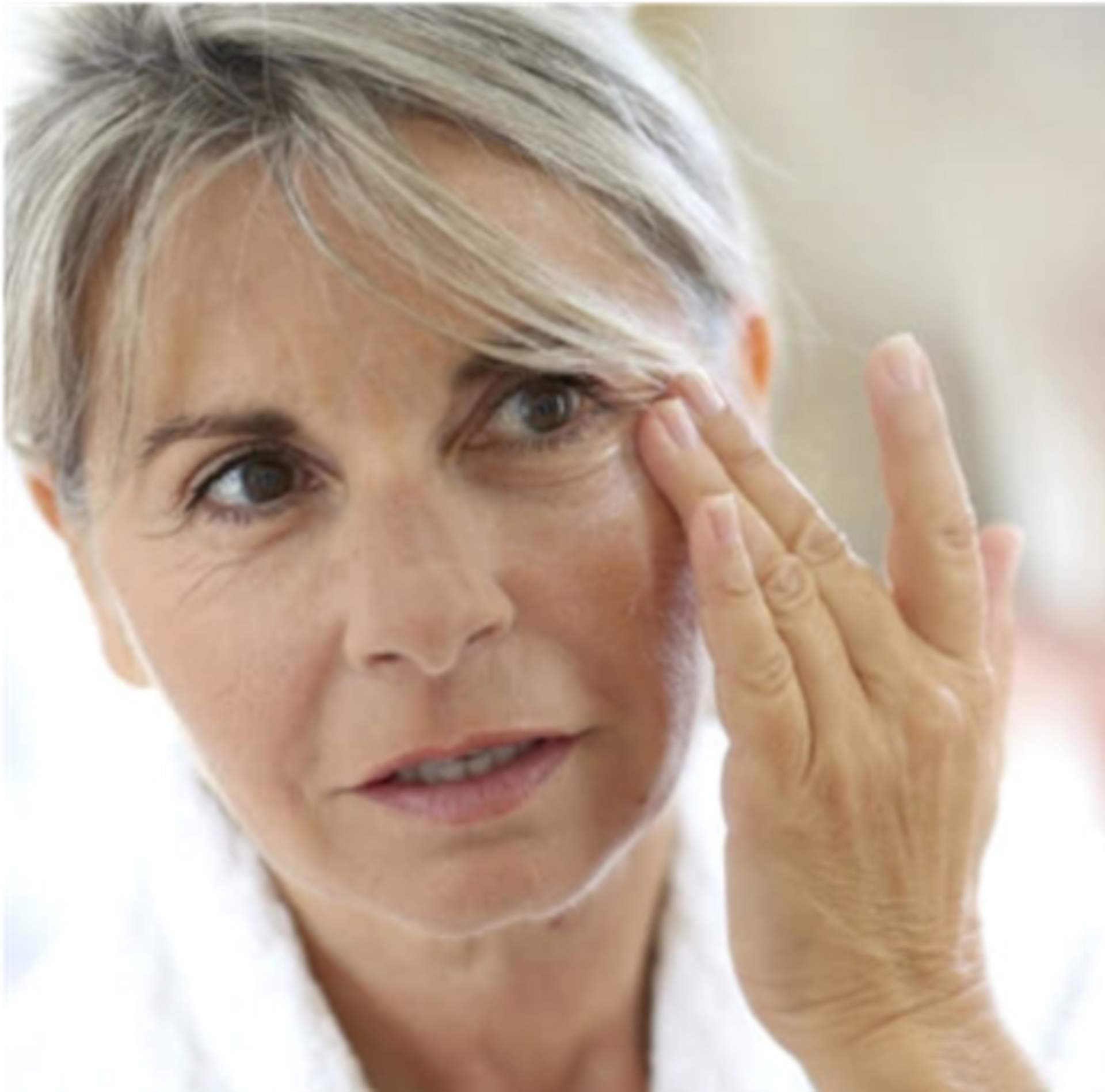 Applying your facial product example photo