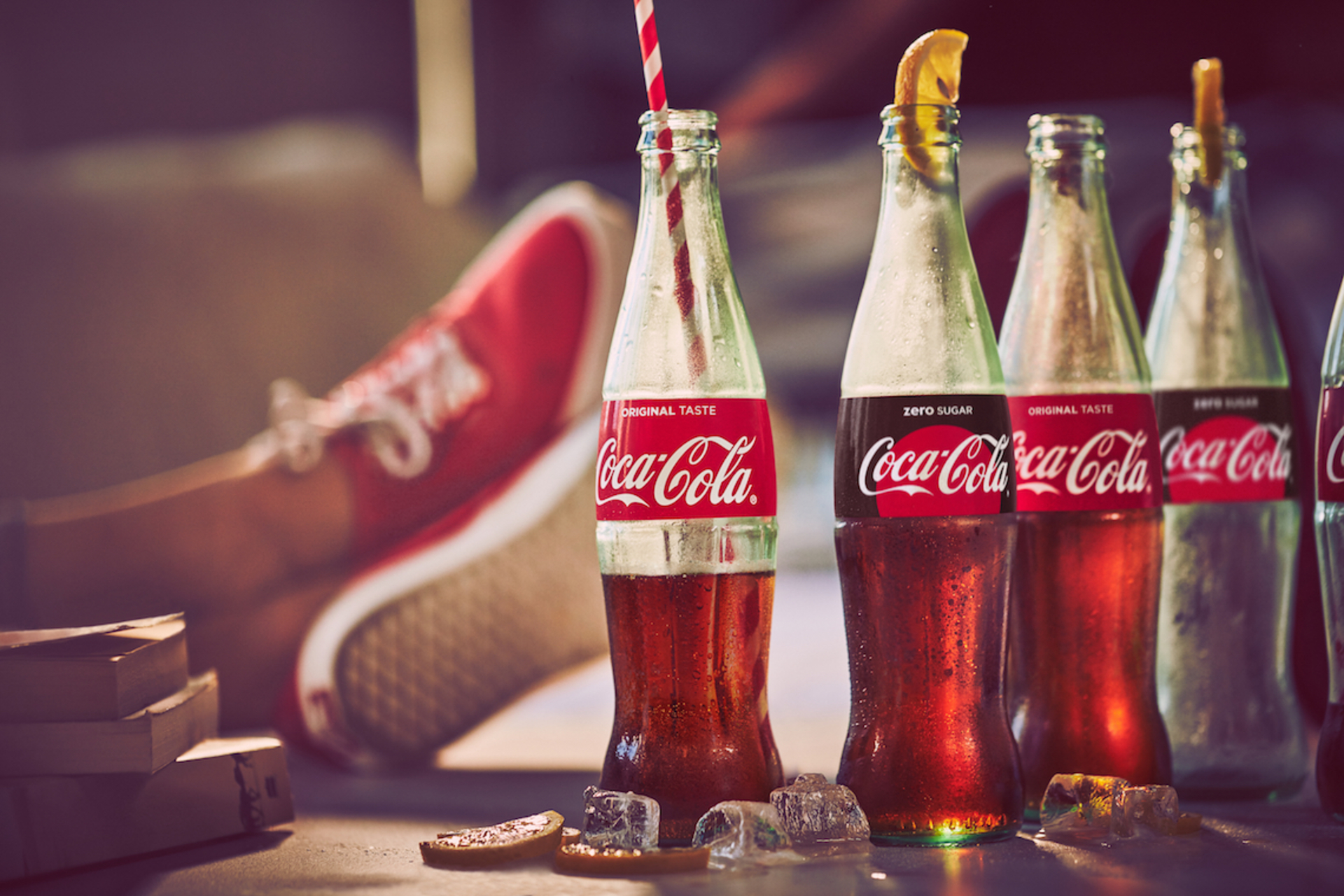Enjoying the game with Coca-Cola! example photo